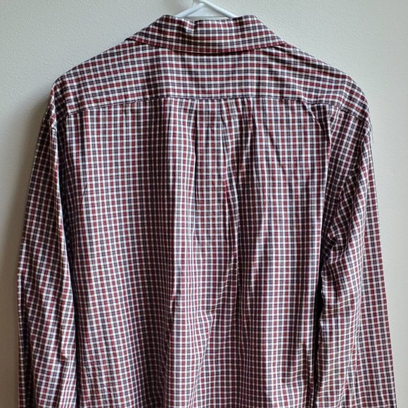 NWOT GAP 100% Cotton Fitted Plaid Shirt Size XL - Picture 14 of 16